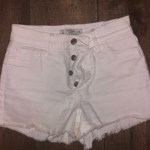 HOLLISTER High Rise White Shorts